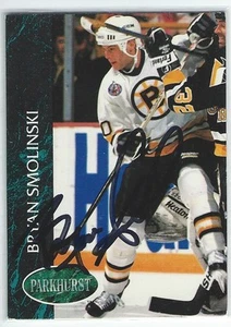 Bryan Smolinski Signed 1992/93 Parkhurst Rookie Card #481 - Picture 1 of 1