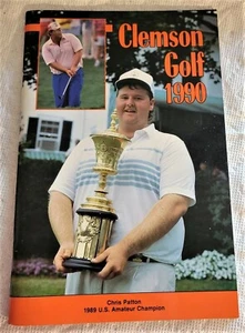 Clemson Golf 1990 Booklet signiert von Chris Patton 1989 US Amateur Champion - Bild 1 von 2
