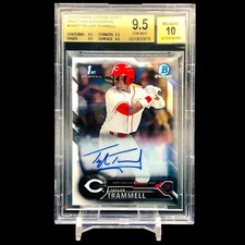 2016 Bowman Chrome Draft Taylor Trammell 1st Prospect Auto #CDATT BGS 9.5/10