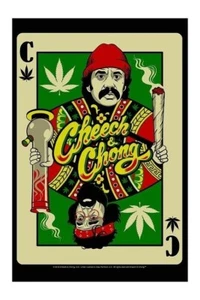 Nuevo mini sofá tapiz de regalo Cheech and Chong Playing Card Up In Smoke 30x45" - Imagen 1 de 3