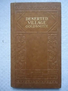 DESERTED VILLAGE GOLDSMITH BY OLIVER GOLDSMITH HARDCOVER BOOK - Picture 1 of 4