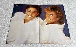 Wham! 1984 George Michael KISS Swedish Poster Music Magazine Okej 1980s