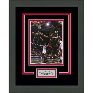 Framed Dwyane Wade Facsimile Laser Engraved Auto Miami Heat Photo - Picture 1 of 1