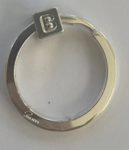 Philippi Initial LETTER “B” Key Ring Metal Fob Germany Keychain Signed NEW - Picture 1 of 5