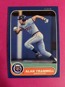 ๐ถ 1986 Fleer Baseball Card #241 Alan Trammell Detroit Tigers HOF - Picture 1 of 2