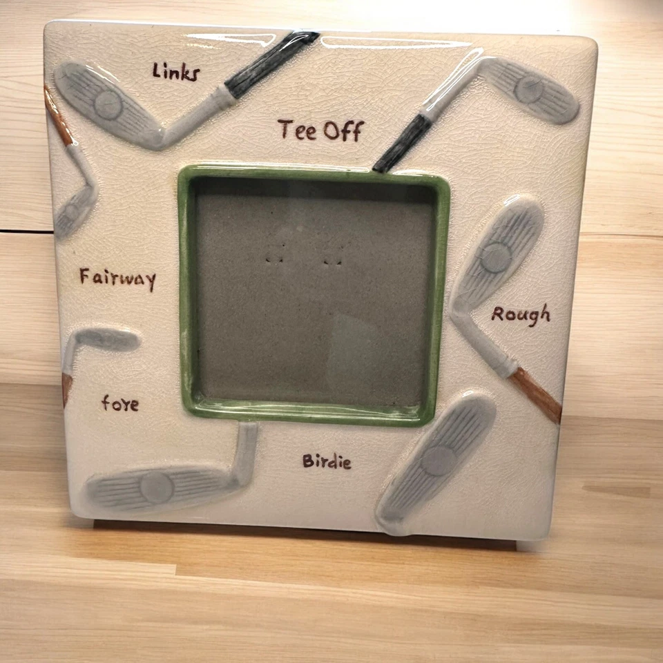 Russ Berrie - Highland Ridge Photo Frame - Tee Off (Golf Clubs)  - Image 1 of 2