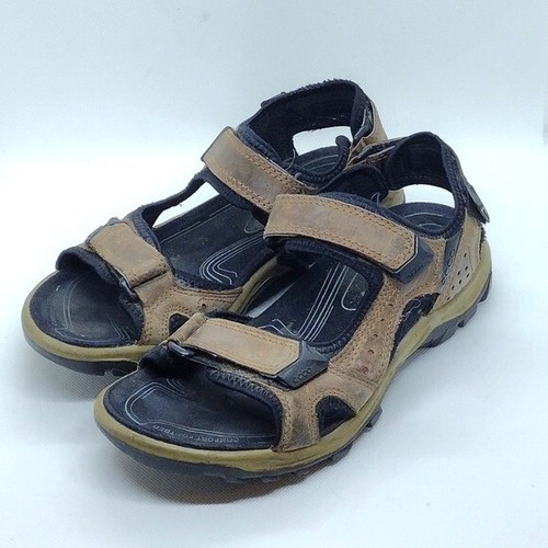 Sandali Ecco Offroad Lite da uomo 7 marroni in pelle comodi campeggio all'aperto