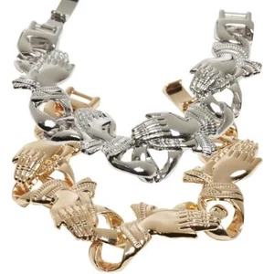 Urban Classics Pray Hands Bracelet Armband betende Hände Kettenglieder Armreif - Bild 1 von 9