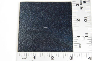 1140.30 - AVENTURINE BLUE 3" x 3" BULLSEYE 3mm THICK GLASS SQUARE 90 COE - Picture 1 of 1