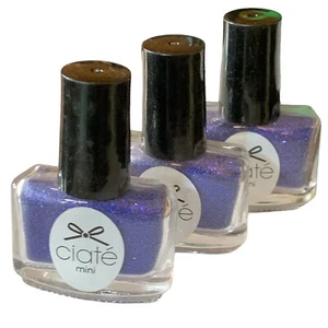 Ciate Mini Nail Glitter Glim008 Frozen Daydream .18oz Ea Lot Of 3pcs  - Picture 1 of 4