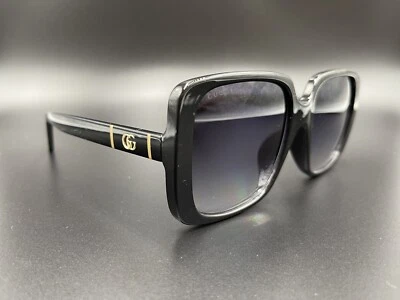 Nuevas gafas de sol GUCCI GG0632S 001 marco negro lentes degradadas 56-20 auténticas Italia Foto 1 de 4