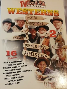 TV Classic Westerns 15 Episodes 6 Hours Ft. Bat Masterson, The Rifleman VG DVD - Picture 1 of 1
