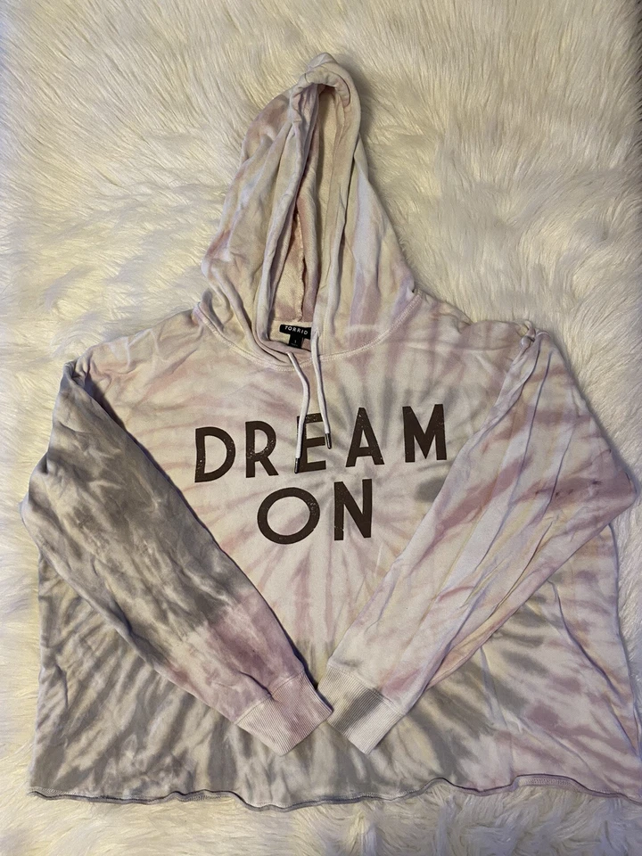 Sudadera con Capucha Torrid Para Mujer Talla 1 Tie Dye Ligera Algodón Manga Larga Camisa con Capucha Foto 1 de 4