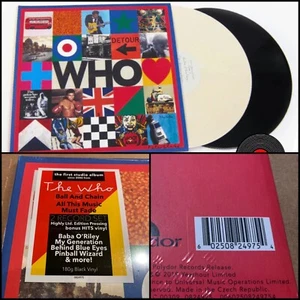THE WHO Who / Hits 2x LP 180 Gram Black & Cream Vinyl SEALED-Daltrey Townshend - Picture 1 of 5