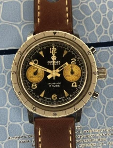 Vintage Chrysler Executive Chronograph Watch Val.7733 Manual Wind. Working Good - Picture 1 of 9
