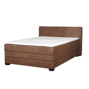 Letto Boxspring marrone design letto XXL grande imbottito letti matrimoniali - Foto 1 di 1