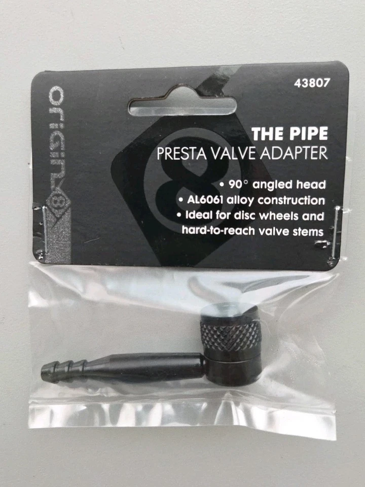 Origin8 Pump Adapter Presta Valve Alloy Angle Disc