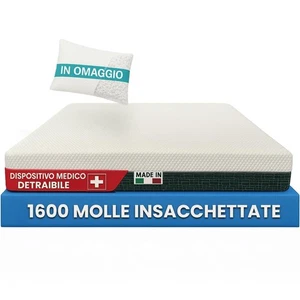 ® Materasso Healthy Relax 1600 Molle Insacchettate & Memory con Fascia 3D - Foto 1 di 24