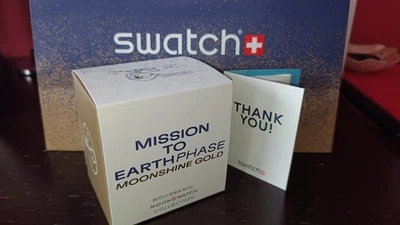 Swatch X OMEGA Mission To Earthphase Moonshine Gold - COLD MOON ❄️ - In Hand  - Immagine 1 di 4