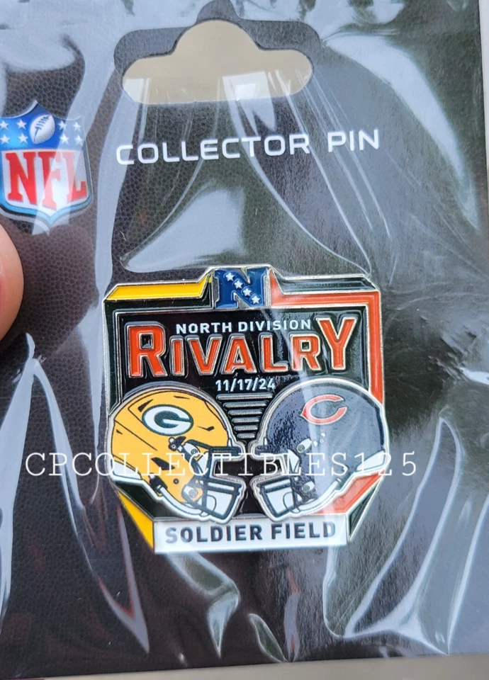 Chicago Bears VS Green Bay Packers Game day Pin 11/17/2024 NEW Soldier Field - Image 1 of 1