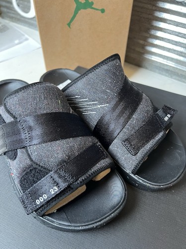 NIKE JORDAN CRATER SLIDES TAGLIA US 8 (CT0713 001) NERO ROSSO UNIVERSITARIO