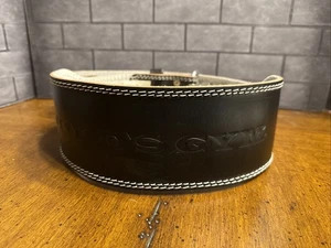 Vintage Gold’s Gym Weight Lifting Padded Back Belt Size L/XL 34-43 Black - Picture 1 of 11