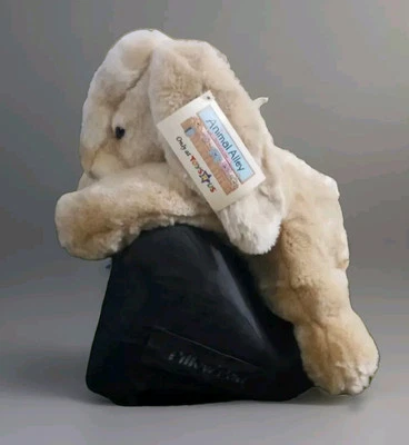 Винтажный животных переулок игрушки R нас 14» утяжеленный желтовато-коричневый кролик мягкая плюшевая новый с Ярлыками - Изображение 1 из 4