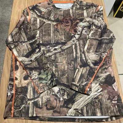 Mossy Oak Camo Hunting Shirt XL Break-Up Infinity Russell Dri-Power Long Sleeve - Image 1 of 4