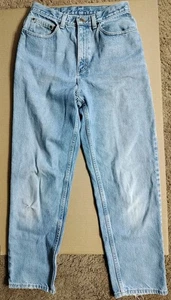 Pantalones de mezclilla para mujer LL Bean doble L calce natural de colección 10R hechos en México agujero cerca de la espinilla - Imagen 1 de 11