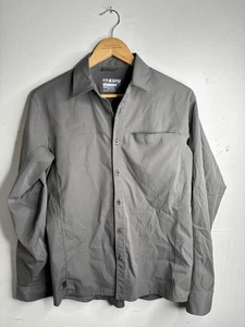 KUIU Antero Long Sleeve Button Up Shirt M Gray Performance Hunting Fishing - Picture 1 of 3