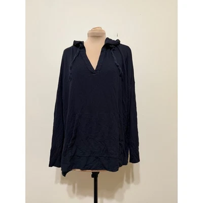 Lou & Grey Hoodie V-Neck Pullover Drawstring Comfy Casual Top Size L - Image 1 of 3