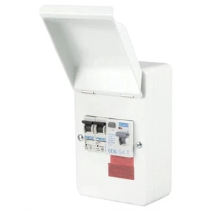 Proteus 2 Way Garage Unit 40A RCD Incomer c/w 6A & 16A MCBs Metal 10y Guarantee - Picture 1 of 7