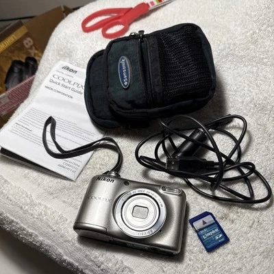 Nikon COOLPIX L31 | 16.1MP Digital Camera 5x Zoom - works SD card case cord Read - Image 1 of 4