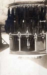 Trolley Schaffner vor Trolley Echtfoto Postkarte rppc - Bild 1 von 2