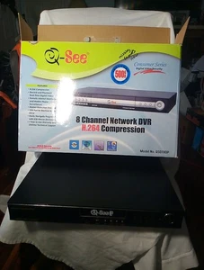 Q See 8 Channel Network DVR H.264 Compression. Model QSDT8DP No Power Supply New - Picture 1 of 8