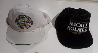 Larry Holmes 2 sombreros vintage de Caesars Palace.  Vs. Holyfield y McCall Foto 1 de 4