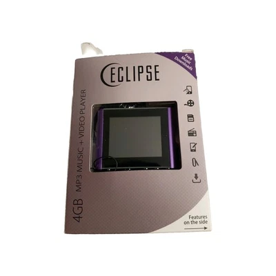 Eclipse T180 4GB MP3 Purple Music Video Player NIP. Touch Screen Tech! - Image 1 of 4