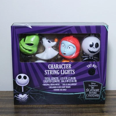 Cuerda de luces Pesadilla antes de Navidad This Is Halloween música funciona con pilas Foto 1 de 2