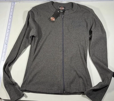 Harley Davidson Ocala FL полный молнии серый свитер женщин L новый с Ярлыками - Изображение 1 из 4