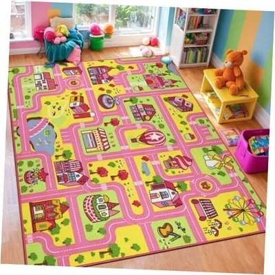 Kids Play Rug 6.6x5.0 ft Large Size Kids Rug for Playroom Non Slip Washable  - Image 1 of 4