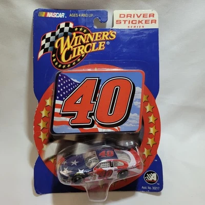 NASCAR 2001 Winners Circle Sterling Marlin #40 Die Cast Driver Sticker Series Foto 1 de 4
