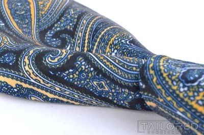 Corbata de lujo BRIONI azul colorido abstracto cachemir 100 % seda para hombre - 3,50" Foto 1 de 4