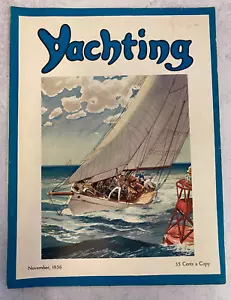 Yachting Magazine November 1936 sailing motorboats advertisements - Imagen 1 de 3