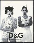 1995 D&G Dolce & Gabbana women's man see-through jacket fashion vintage print ad