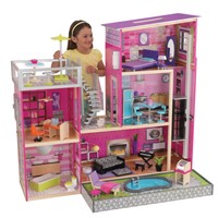 kidkraft storybook mansion dollhouse with 14 accessories included