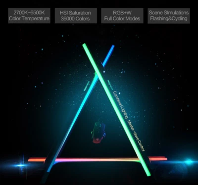 NanGuang LED Studio Light RGB Color 2700K-6500K Lighting Selfie Light Stick US - Image 1 of 4