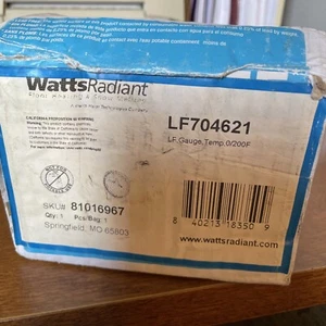 Manometro temperatura pressione posteriore centrale WATTS 1/2 LF704621 0-200 PSI 81016967 - Foto 1 di 3