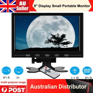 9" Inch LCD Monitor Built-in HDMI AGV AV Speaker PC PS4 TV DVD DVR CCTV Car DSLR - Picture 1 of 19