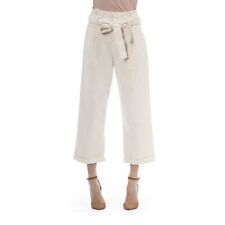 Jacob Cohen Beige Cotton-Blend Trousers with Chic Women's Pockets Authentic