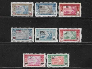 Ivory Coast. 1922. Surcharges set. Mint hinged. - Picture 1 of 2
